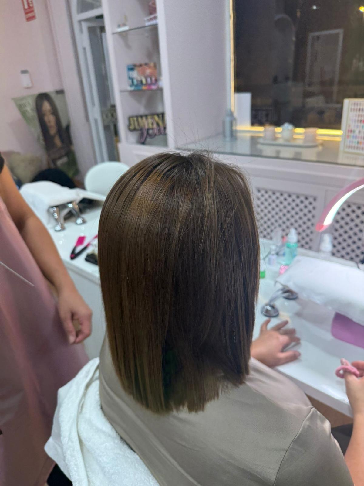 Alisado permanente resultado